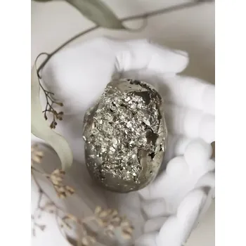 Přírodní kámen Pyrit hmatka Peru, 308 g