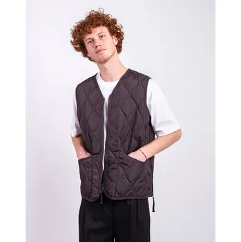 Pánská vesta Taion Unisex Military Zip V-Neck Down Vest D.CHOCO M