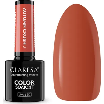 Přípravek na nehty Claresa Hybridní lak Autumn Crush 2 oranžová karamel podzimní 5 ml