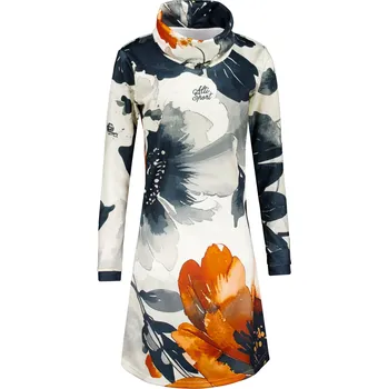 Dámská mikina Dámská prodloužená mikina premium ALTISPORT VOJ/ALW117MI06 ČERNÁ-ORANŽOVÁ XL