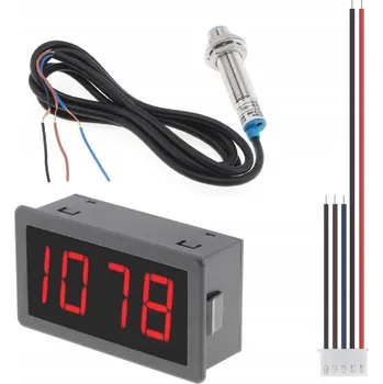 DIGITÁLNÍ TACHOMETR MĚŘIČ OTÁČEK OTÁČKOMĚR S LED DISPLEJEM