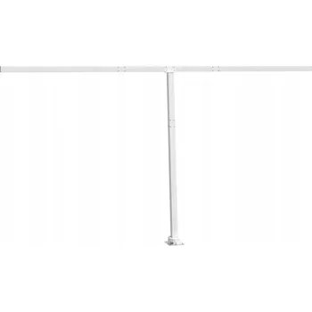 Stínicí technika Sada sloupků pro markýzu bílá 450 x 245 cm železo White 315091