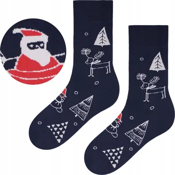 Pánské ponožky Marilyn Ponožky PÁNSKÉ PONOŽKY VÁNOČNÍ GRAFIKA modrá velikost 41-45