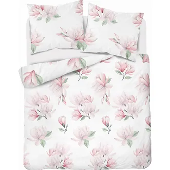 Povlečení SADA POVLEČENÍ 220x200 Detexpol MIKROVLÁKNO Růžové Magnolie