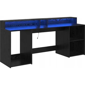 Psací stůl Psací stůl Černý dub 200x55x91 cm Technické dřevo