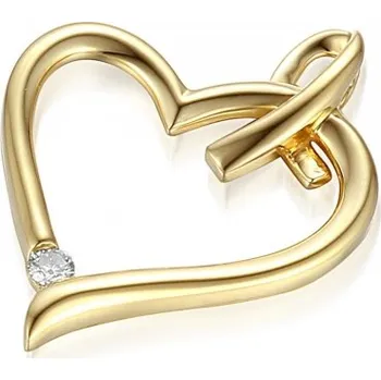 Přívěsek Gems, Elegantní přívěsek Libi s diamanty, žluté zlato, 585-38-2-1327.0Z00.0.00.HSI1.000.25