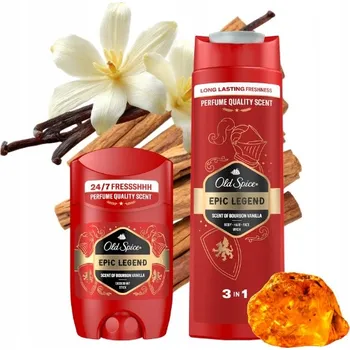 Sprchový gel Old Spice Epic Legend sada deodorantů 50 ml a sprchový gel 250 ml
