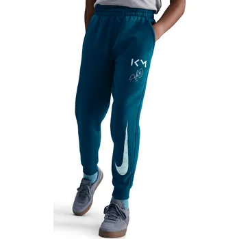 Pánské kalhoty Nike Kylian Mbappé Club Fleece zelenomodrá UK Junior M