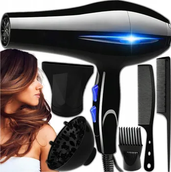 Péče o vlasy FÉN NA VLASY S IONIZACÍ, DIFUZÉREM A KONCENTRÁTOREM 2V1, VÝKONNÝ 1200W