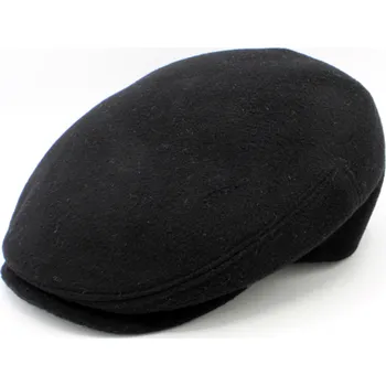 Čepice Fiebig - Headwear since 1903 Pánská zimní bekovka černá - Wool & Cashmere Velikost: 59 cm (L)