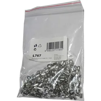 Síťový kabel Oko kabelové 3,2mm,kabel 0,5-1,5mm2 (RNB1,25-3), balení 100ks