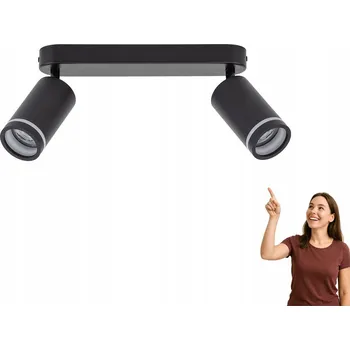 Stropní svítidlo přisazené TK-Lighting 10 W GU10 43,5 cm černé