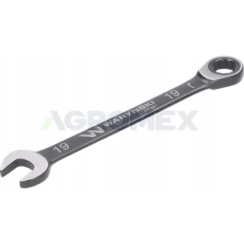 Klíč Očkoplochý klíč 19 mm s ráčnou, 72 zubů Waryński