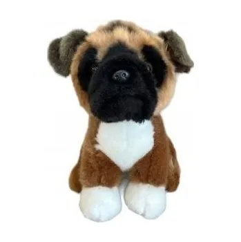 plyšák Pes Boxer 19 Cm PLYŠÁK Pro dívky Dětská PLYŠOVÝ MAZLÍČEK PŘÍTULNÍČEK Medvídek Plyšová Hračka