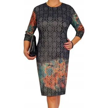 Dámské šaty Šaty tužkové elegantní zeštíhlující 42 44 46 48 50 52 54 56