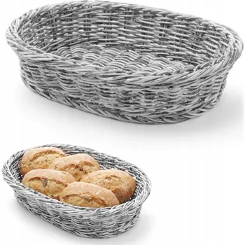 chlebník OVÁLNÝ KOŠÍK NA PEČIVO Z POLYPROPYLENU