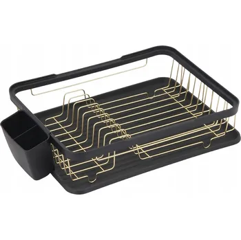 Odkapávač na nádobí Odkapávač na nádobí volně stojící černá zlatá 43,4x32 cm Kuchinox