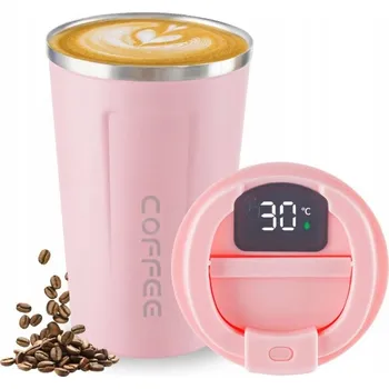 Termoska TERMOHRNEK S UKAZATELEM TEPLOTY, VELKÝ TERMOSKA NA KÁVU ČAJ 510 ML