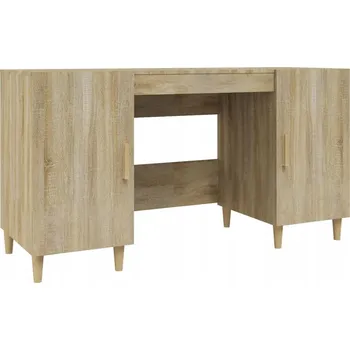 VidaXL Psací stůl, dub sonoma, 140x50x75 cm, dřevotříska