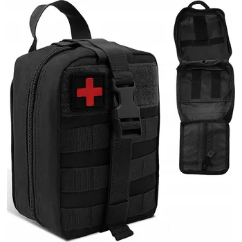 Lékárnička TAKTIKA LÉKÁRNIČKA TURISTICKÁ VOJENSKÁ PRO PŘEŽITÍ KAPSA ODLAMOVACÍ ČERNÁ B1