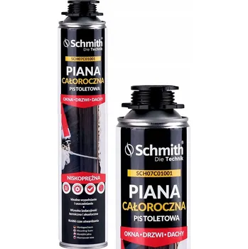 Montážní pěna MONTÁŽNÍ PISTOLETOVÁ PĚNA CELOROČNÍ 750ml PĚNA FPU-2 SCHMITH