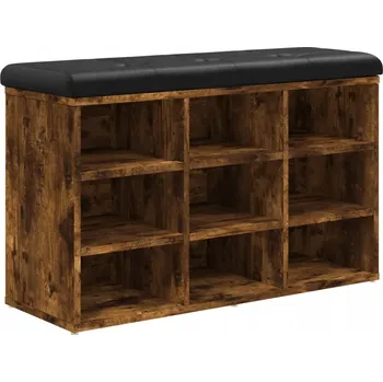 Zahradní lavice zahrada-XL Lavice s botníkem kouřový dub 82 x 32 x 50 cm kompozitní dřevo 835107