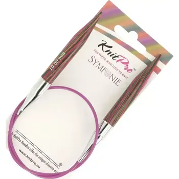 Jehlice KnitPro Symfonie kruhové fixní jehlice 10mm 50cm (KnitPro Symfonie kruhové dřěvěné jehlice 10mm 50cm)