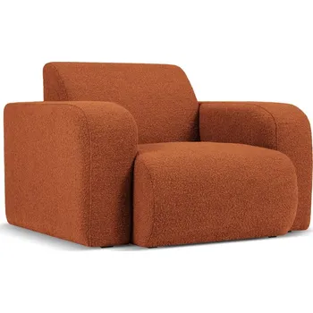 Křeslo Hnědé křeslo z textilie bouclé Molino – Micadoni Home ID_1601520