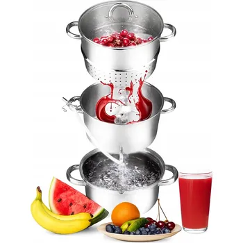 Hrnec Odšťavňovač 8 l nerezová ocel parní hrnec indukce plyn Altom Design