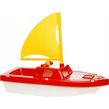 Hračka pro nejmenší Loďka s plachtou hračka do vany, na koupání i do bazénu