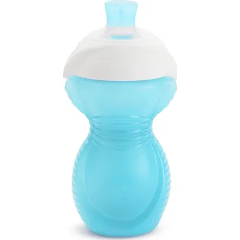 Munchkin Hrnek treningowy Tréninkový hrneček s kousátku odolným pítkem, modrý, 296 ml