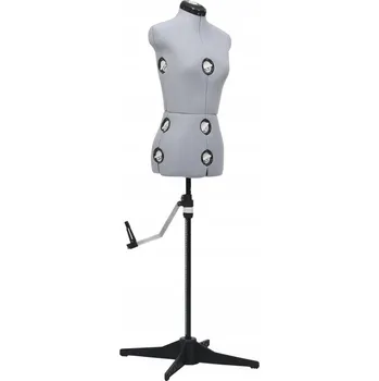 Krejčovská panna Dámská krejčovská figurína, nastavitelná, šedá, velikost S