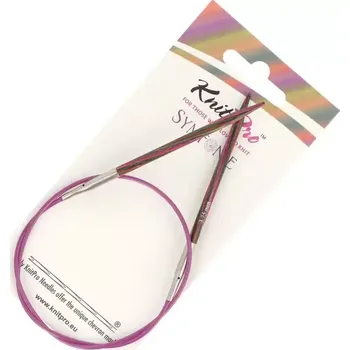 Jehlice KnitPro Symfonie kruhové fixní jehlice 3,75mm 50cm (KnitPro Symfonie kruhové dřěvěné jehlice 3,75mm 50cm)