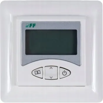Termostat F&F Regulátor teploty 230V 16A -5-60°C IP20 bílý RT-825