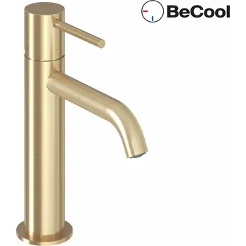 Vodovodní baterie RAVAK Baterie Ravak Espirit 190mm umyvadlová stojánková bez výpusti, s funkcí BeCool, gold brushed, X070617 X070617