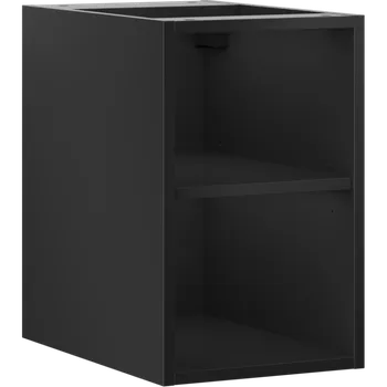 Koupelnový nábytek Mexen Box-A otevřená skříňka s policí 30 cm, černá mat - 91AX2-0300-470-0-71 Koupelnové skříňky