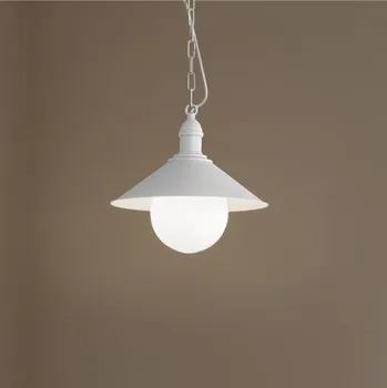 Venkovní osvětlení Argon Venkovní závěsné svítidlo Enduro, bílé, ocel, sklo, IP44, E27 bílá, opálová matná 1 x 15 W LED - Doprava zdarma