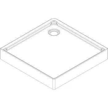 Sprchová vanička Náhradní čtvercová sprchová vanička Aurlane bílá pro sprchový box CAB135