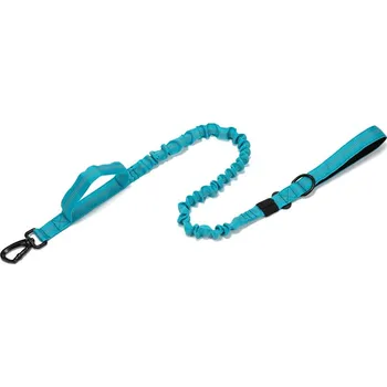 Vodítko pro psa Tactical - pevné vodítko s madlem a amortizérem Barva: Tyrkysová