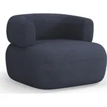 Tmavě modré křeslo z textilie bouclé Jenny – Micadoni Home ID_1627666