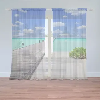 Záclona Sablio Záclony Molo na pláži: 2ks 150x250cm