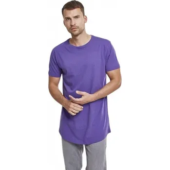 Pánské oblečení Prodloužené mírně zaoblené pánské triko Urban Classics 100% bavlna Barva: Fialová, Velikost: XL