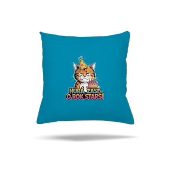 Polštář Bastard O rok starší polštář Blue Turquoise