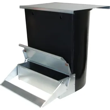 krmítko pro hospodářská zvířata Krmítko nášlapné pro drůbež, pozink/plast, 33 cm