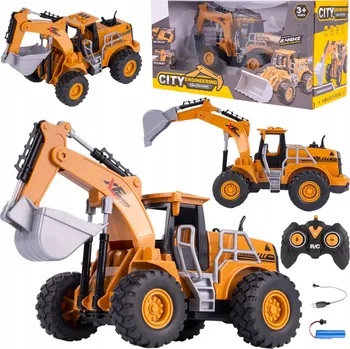 autíčko Dálkově Ovládaný Bagr RC Buldozer Stavební Vozidlo Ovladač 613-2S