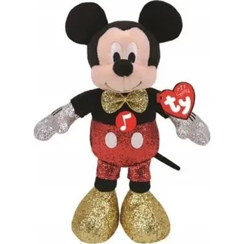 plyšák TY Beanie Babies MICKEY, 25 cm se zvukem