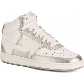 Dámská obuv Dámské boty Nike Court Vision Mid šedé/stříbrné/bílé velikost 39 EU