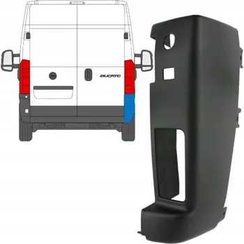 Nárazník Roh zadního nárazníku pro Citroen Jumper 2006-2014 / Pravý