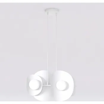 Lustr na lanku ELEMENTI 4xG9/8W/230V bílá