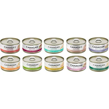 Krmivo pro kočku Canagan Kočka | Bez obilovin | MIX s kuřetem 10x75g